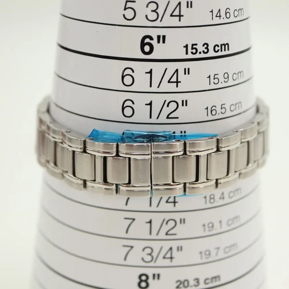Lowen Swiss Stainless Steel 27mm Watch Genuine Diamonds Sapphire Crystal 100M